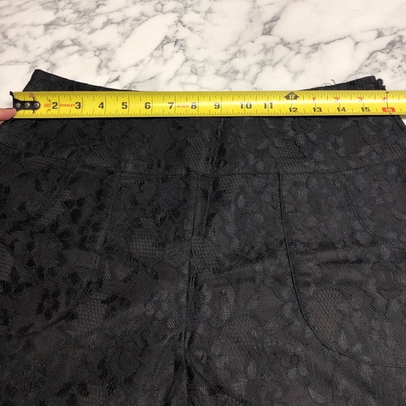 Lace Overlay High Waisted Shorts - Picture 7 of 9